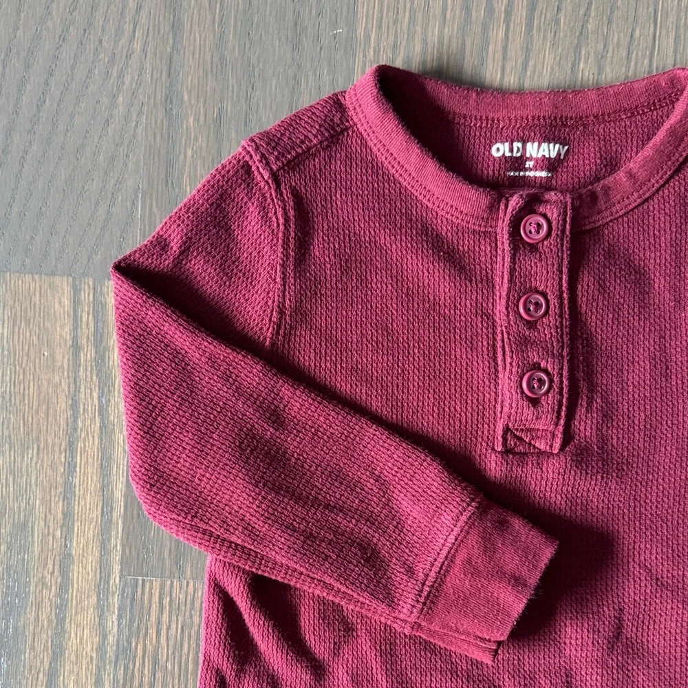 Old Navy Long-Sleeve Henley Thermal T-Shirt | 2T